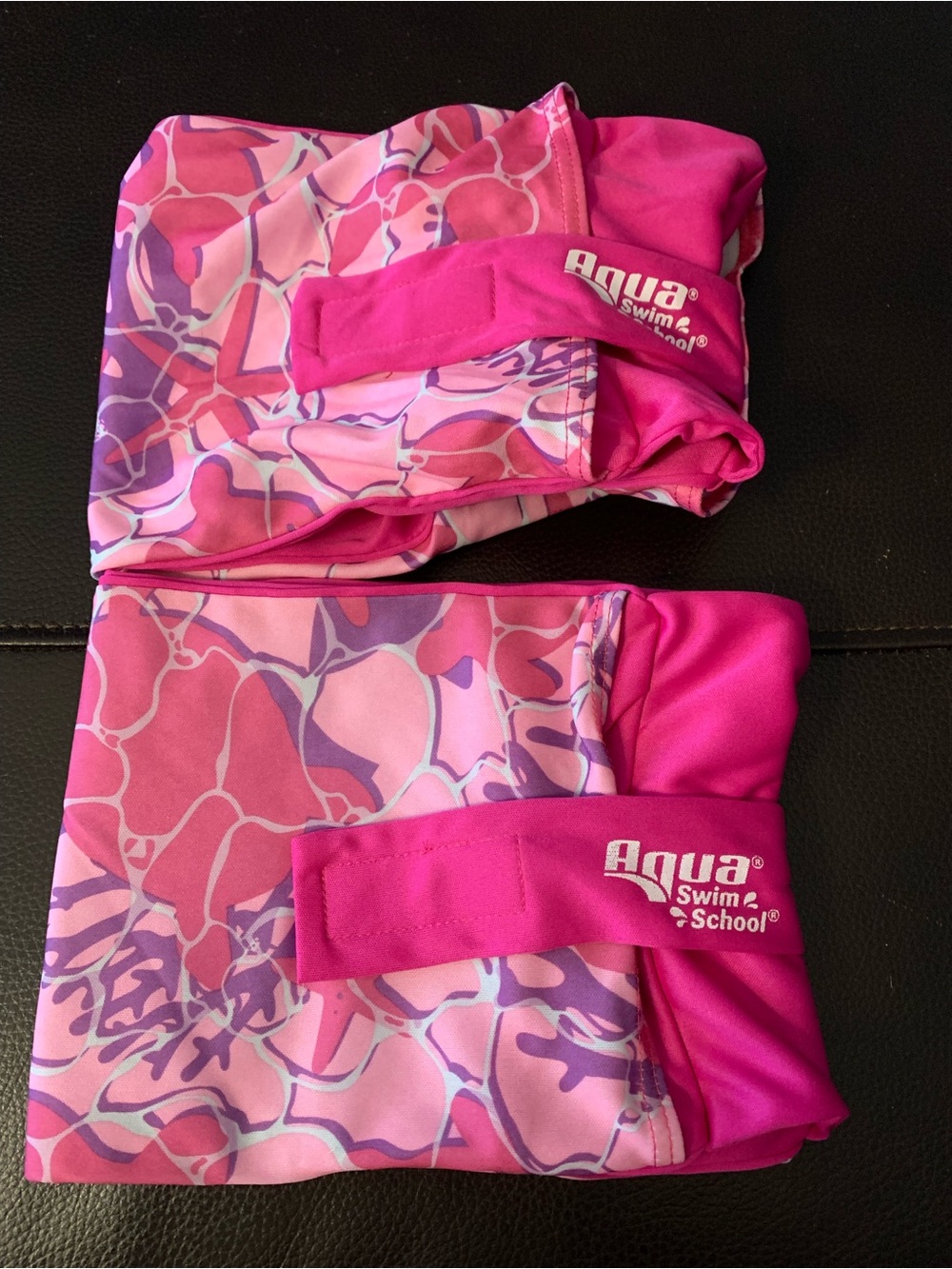 Vintage Arm Floats Water Wings Aqua Leisure Inflatable Floaties Pink Floral